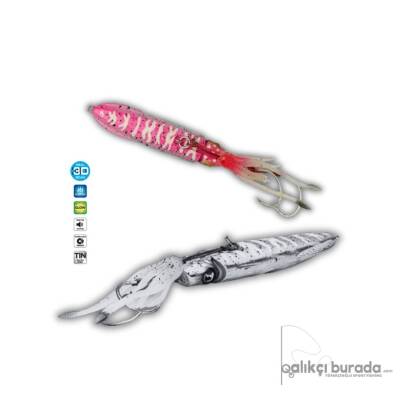 Savage Gear Swimsquid Inchiku 9.7cm 150gr Sahte Balık - Pink Glow - 1